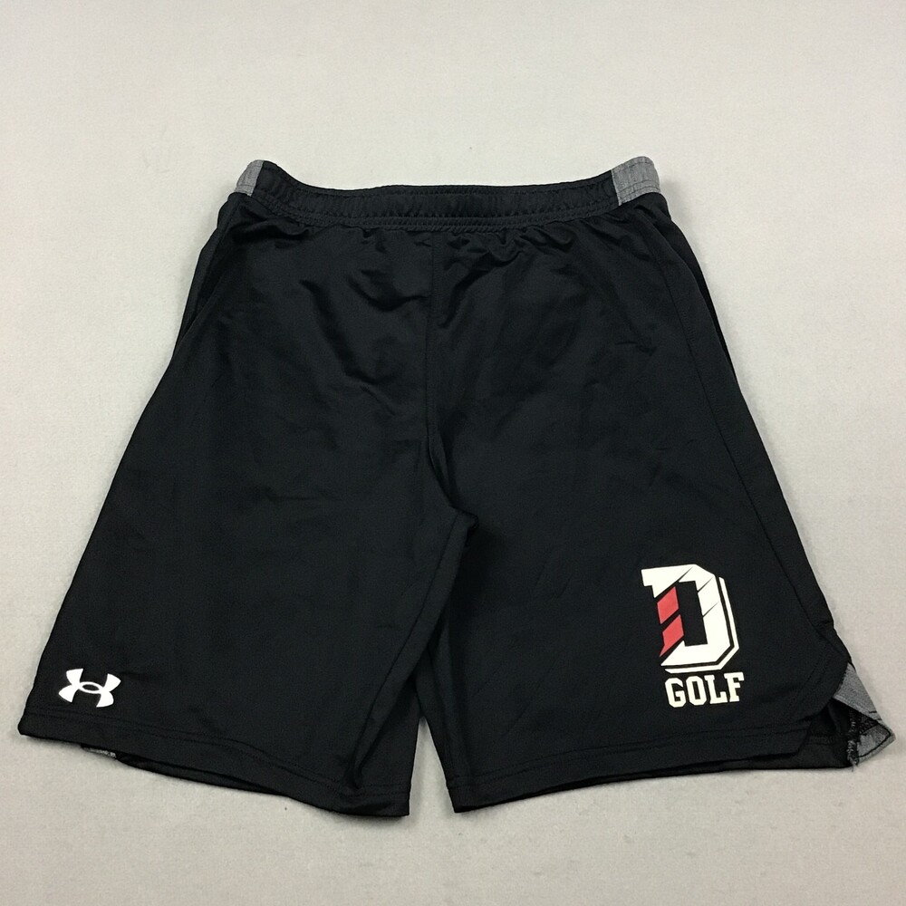 Davidson Wildcats Shorts Men Medium Black Under Armour Golf Athletic M